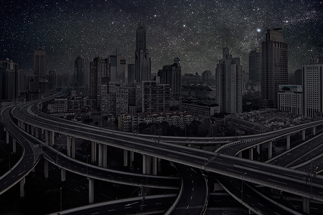 创意摄影：星光点亮的城市