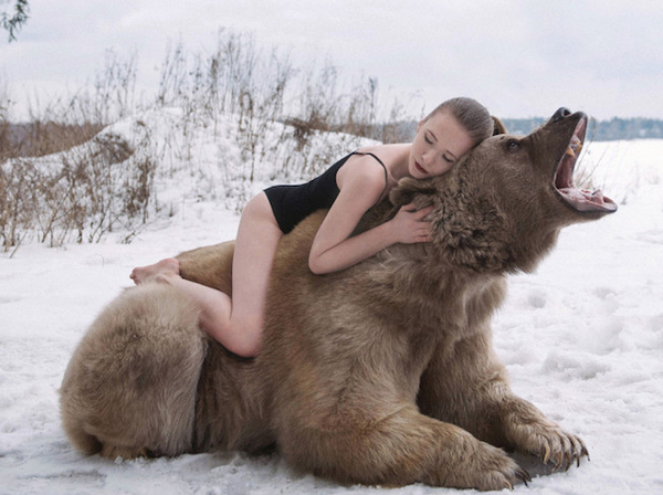Olga Barantseva 美女与熊的童话故事摄影集5